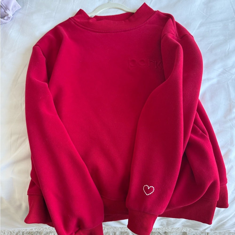 PARKE RED VALENTINES DAY MOCKNECK SIZE XXL